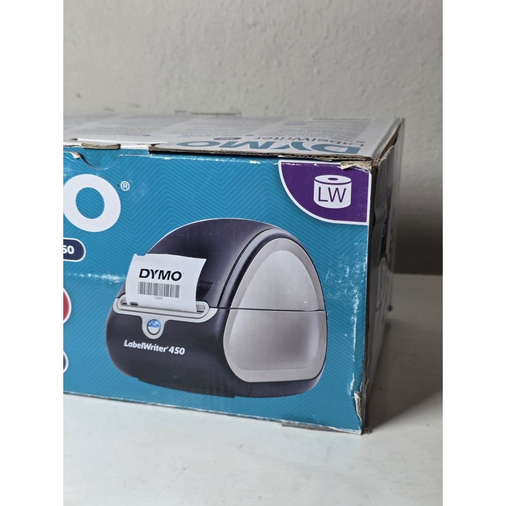 Dymo LabelWriter 450 Thermal Label Printer 1750110 w/ Power Cord And Box - Picture 4 of 12